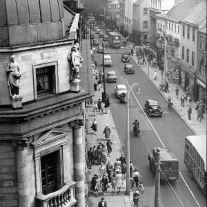 Bird's Eye View Print of Doncaster High Street 1955 Bird's Eye View Print of Doncaster High Street 1955