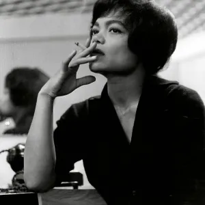 Eartha Kitt Print 1960 Black and White Photographic Print Eartha Kitt Print 1960 Black and White Photographic Print