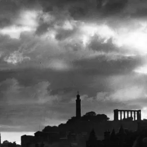 Edinburgh skyline - showing Holyrood Palace and Calton Hill Edinburgh skyline - showing Holyrood Palace and Calton Hill