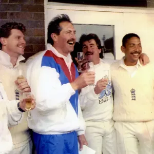England celebrate their 115-run victory over West Indies in the 1991 first Test at Headingley England celebrate their 115-run victory over West Indies in the 1991 first Test at Headingley
