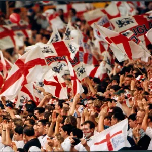 England fans waving flags