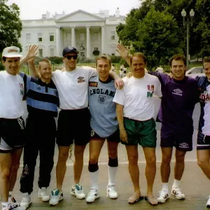 England players at the White House in USA 1993 England players at the White House in USA 1993