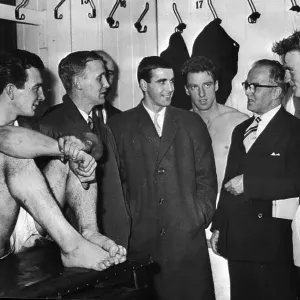 Everton Players in Dressing Room Print 1960 Everton Players in Dressing Room Print 1960