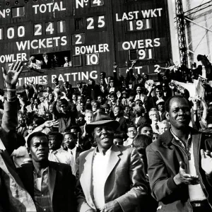 Fans celebrate at England v West Indies final Test Match at the Oval 1963 Fans celebrate at England v West Indies final Test Match at the Oval 1963