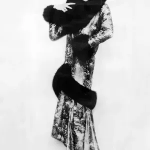 Winter 1929 Paris Fashion Print Winter 1929 Paris Fashion Print