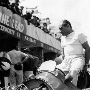 Felice Bonetto, Racing Driver in 1951 at Silverstone Felice Bonetto, Racing Driver in 1951 at Silverstone