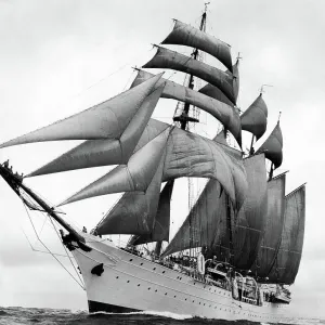 The four-masted ship Esmeralda The four-masted ship Esmeralda