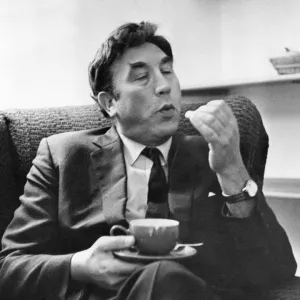 Frankie Howerd, with a cup of tea Frankie Howerd, with a cup of tea