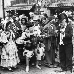 Print of The Fratellini Brothers Performing in Montmartre, 1936 Print of The Fratellini Brothers Performing in Montmartre, 1936
