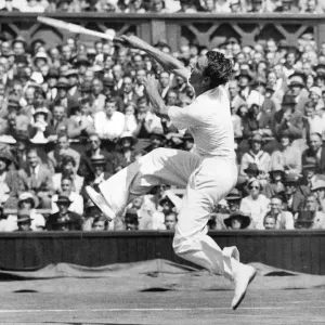 Fred Perry Print at Wimbledon 1934 Fred Perry Print at Wimbledon 1934