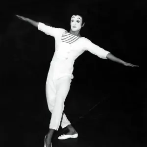 Marcel Marceau Rehearsal Print 1962