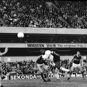 Garth Crooks scores Spurs second goal. Spurs 2 West Ham 2 Garth Crooks scores Spurs second goal. Spurs 2 West Ham 2