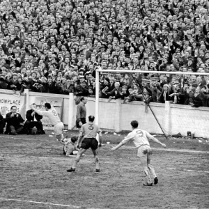 George Hudson wheels away after scoring for Coventry against Colchester 1964 George Hudson wheels away after scoring for Coventry against Colchester 1964