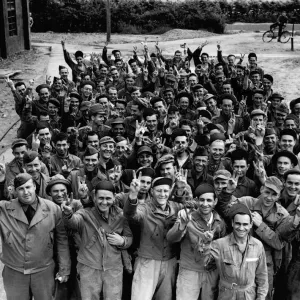 American Troops in England Print, June 1942 American Troops in England Print, June 1942