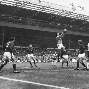 Gordon Banks saves a German attempt on goal 1966 World Cup Final Gordon Banks saves a German attempt on goal 1966 World Cup Final