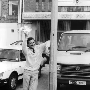 Gordon Davies at Maine Road, he had signed for Manchester City 1985 Gordon Davies at Maine Road, he had signed for Manchester City 1985