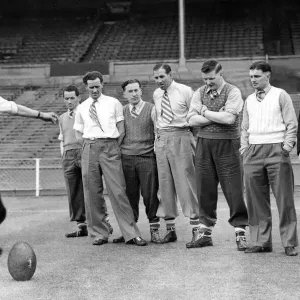 Halifax Players Visit Wembley Print, 1949 Rugby League Cup Final Halifax Players Visit Wembley Print, 1949 Rugby League Cup Final
