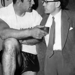 Harry Carpenter with Rocky Marciano Print 1955 Harry Carpenter with Rocky Marciano Print 1955