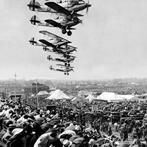 Hawker Audax in formation at Hendon 1935