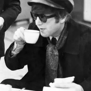 John Lennon with Tea Print 1964 John Lennon with Tea Print 1964