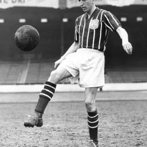 1956 Print of Ken Barnes, Manchester City Footballer 1956 Print of Ken Barnes, Manchester City Footballer