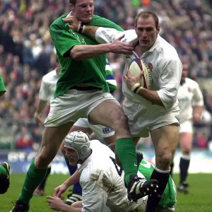 Lawrence Dallaglio and Malcolm O'Kelly England v Ireland Six Nations Championships Lawrence Dallaglio and Malcolm O'Kelly England v Ireland Six Nations Championships