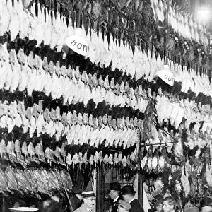 Leadenhall Market turkeys, 1927