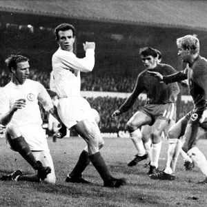 Leeds United footballer Paul Reaney (2nd left) with Jack Charlton (left) Charlie Cooke (right) Leeds United footballer Paul Reaney (2nd left) with Jack Charlton (left) Charlie Cooke (right)