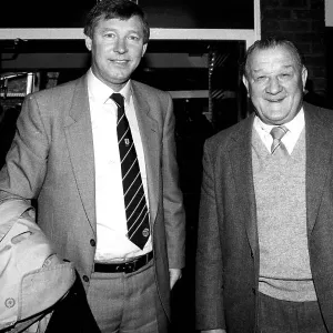 Liverpool Manager Bob Paisley Print with Alex Ferguson Liverpool Manager Bob Paisley Print with Alex Ferguson