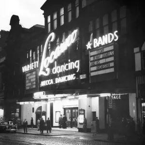Print of The Locarno Dance Hall in Sauchiehall Street, Glasgow 1956 Print of The Locarno Dance Hall in Sauchiehall Street, Glasgow 1956