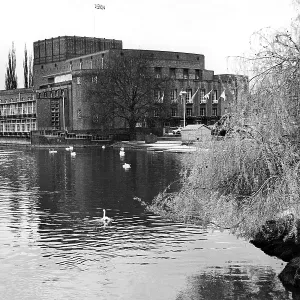 Looking across the River Avon to the Royal Shakespeare Theatre 1964 Looking across the River Avon to the Royal Shakespeare Theatre 1964