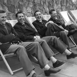 Manchester City footballers (L-R) Don Revie, Royal Paul, Ken Barnes and Roy Little in 1956 Manchester City footballers (L-R) Don Revie, Royal Paul, Ken Barnes and Roy Little in 1956