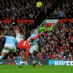 Football Archive Canvas Print Collection: Man City v Man Utd