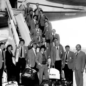 Members of The MCC leaving for at tour of India, 1976 Members of The MCC leaving for at tour of India, 1976