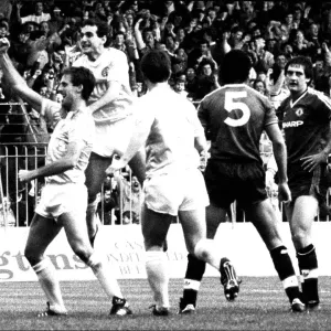 Mick McCarthy and Imre Varadi Celebrate Manchester City Equaliser Print Mick McCarthy and Imre Varadi Celebrate Manchester City Equaliser Print