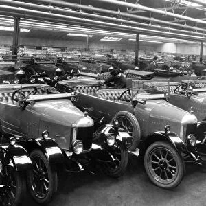 Morris cars at Stewart and Arden works 1924