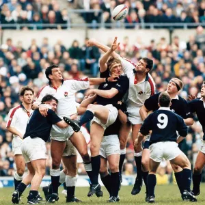 Twickenham 1995 England v Scotland Rugby Print Twickenham 1995 England v Scotland Rugby Print