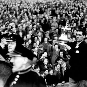 Newcastle United manager Joe Harvey with the FA Cup parading through the streets of Newcastle