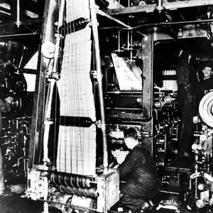 Newspaper printing 1933 Newspaper printing 1933
