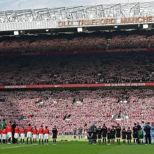 Old Trafford before kickoff for the 50th anniversary of the Munich Air Disaster Old Trafford before kickoff for the 50th anniversary of the Munich Air Disaster