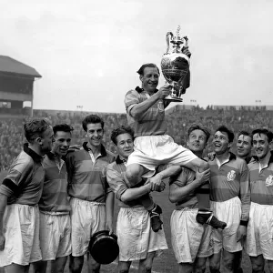 Partick Thistle FC with Scottish FA Cup, 1954