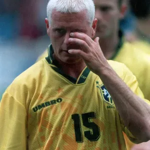Paul Gascoigne shattered at the final whistle England 1 Brazil 3 Wembley 1995 Paul Gascoigne shattered at the final whistle England 1 Brazil 3 Wembley 1995