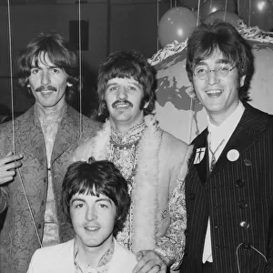Paul McCartney, George Harrison, Ringo Starr and John Lennon at