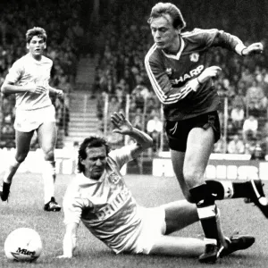 Peter Barnes vs John Gidman 1986 Football Print Peter Barnes vs John Gidman 1986 Football Print