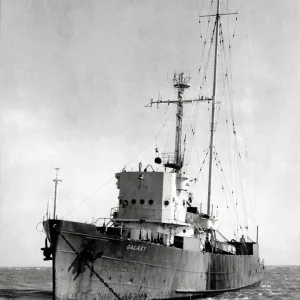Print of the MV Galaxy, Pirate Radio London ship in 1965 Print of the MV Galaxy, Pirate Radio London ship in 1965