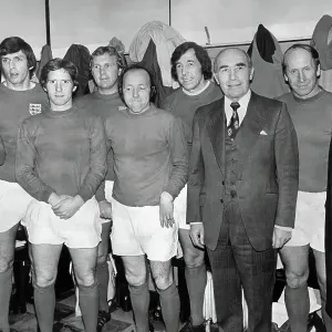 1966 England World Cup Squad Players in a 1976 Benefit Match Print 1966 England World Cup Squad Players in a 1976 Benefit Match Print