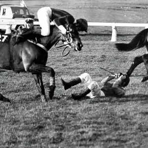 Prince Charles falling from a horse at Cheltenham, 1981 Prince Charles falling from a horse at Cheltenham, 1981