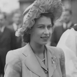 Print of Princess Elizabeth in 1947