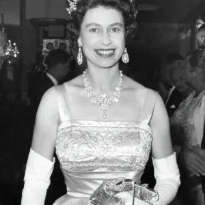 Queen Elizabeth II at The Guns of Navarone Premiere Print