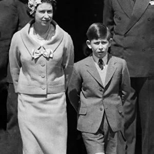 Queen Elizabeth II with Prince Charles
